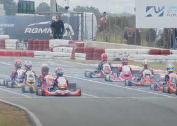 Just 11 drivers presented for the KZ Final, four finishing amid the tyre spat. Image: COTF Livestream